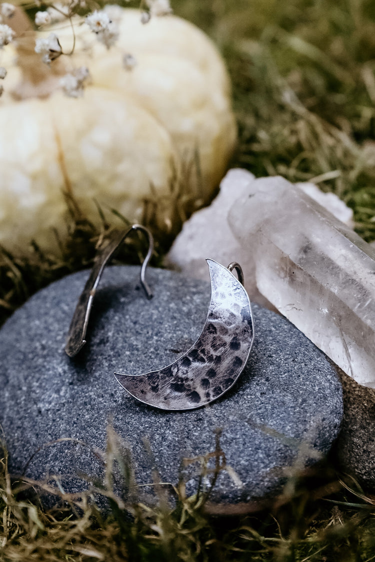 Medium Textured Luna Dangles
