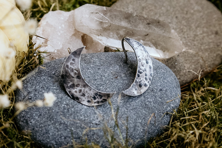 Medium Textured Luna Dangles