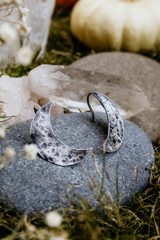Medium Textured Luna Dangles