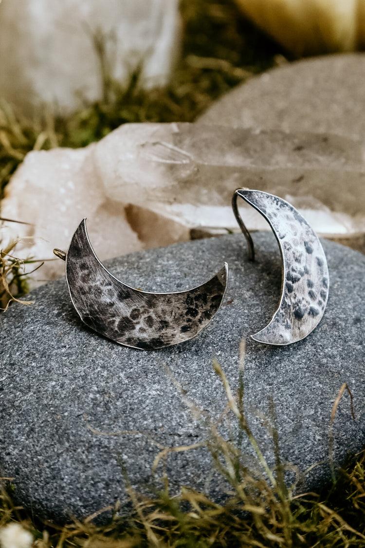 Medium Textured Luna Dangles